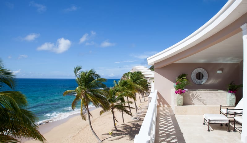 1 - Grace _ Morris Bay pool Suite Terrace _ Beach View